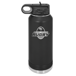 32 oz. Stainless Steel Water Bottle Miami Touch Rugby