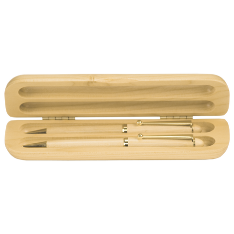 Maple Wooden double Pen/Pencil Case