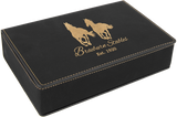 6 oz. Leatherette or Cork Flask Gift Box Set