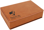 6 oz. Leatherette or Cork Flask Gift Box Set