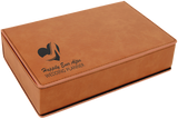 6 oz. Leatherette or Cork Flask Gift Box Set