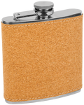 6 oz. Leatherette or Cork Flask