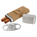 Cigar case with cigar cutter