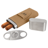 Cigar case with cigar cutter