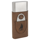 Cigar case with cigar cutter