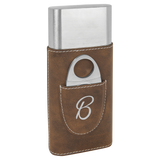 Cigar case with cigar cutter