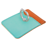 Leatherette Phone Wallet with Silver Ring