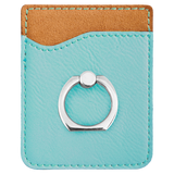 Leatherette Phone Wallet with Silver Ring