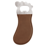 Leatherette Foot Shaped Bottle Opener with Magnet