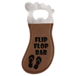 Leatherette Foot Shaped Bottle Opener with Magnet