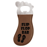 Leatherette Foot Shaped Bottle Opener with Magnet