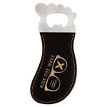 Leatherette Foot Shaped Bottle Opener with Magnet