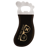 Leatherette Foot Shaped Bottle Opener with Magnet