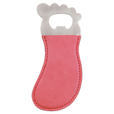 Leatherette Foot Shaped Bottle Opener with Magnet