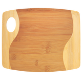 Bamboo Two Tone Cutting Board with Handle