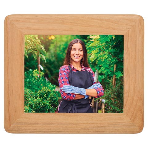 Round Corner Genuine Red Alder Picture Frame