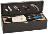 Matte Black Finish Single Wine Presentation Box with Tools